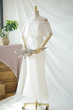 드레스로렌 로망스 작은결혼식 드레스